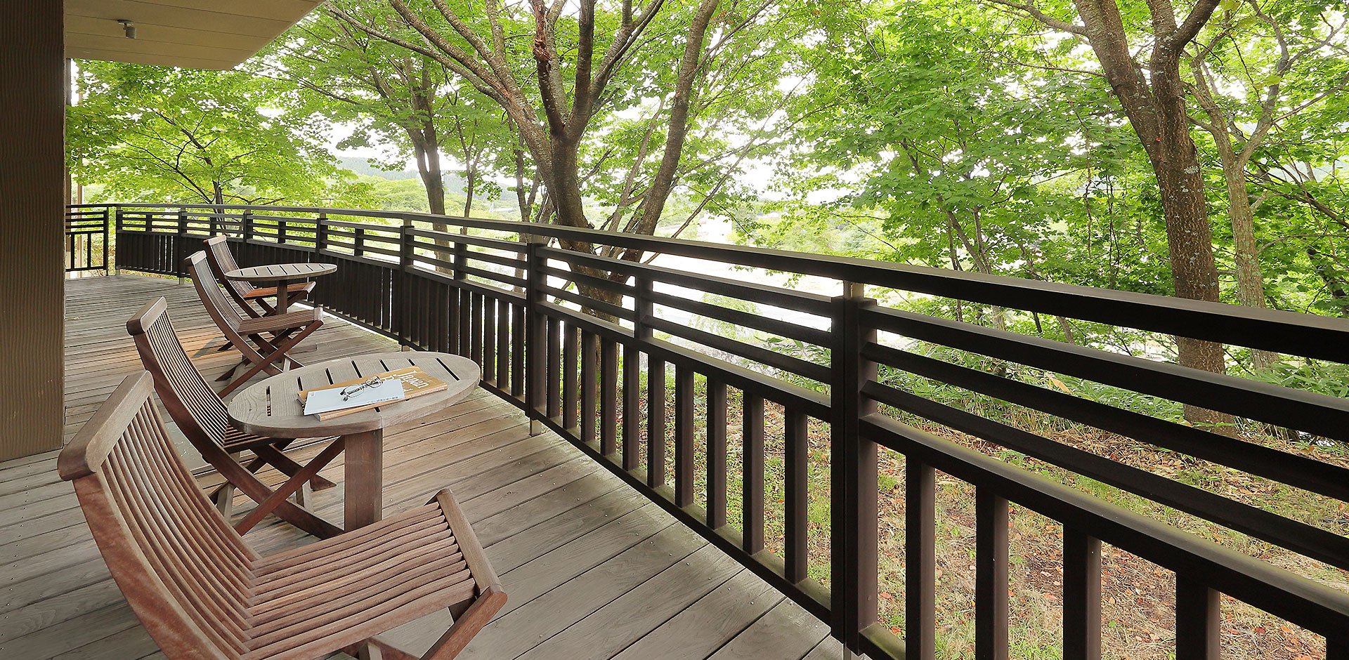 湯上がりに蔵王の自然を感じながらゆっくりと流れる時間